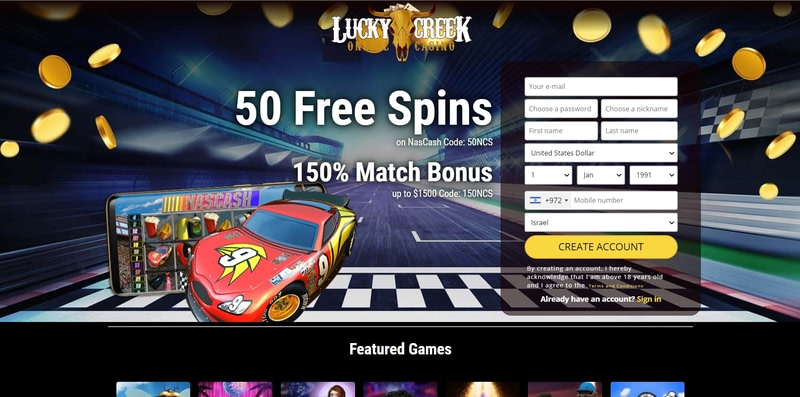 Bonus Putaran Gratis Lucky Creek Casino
